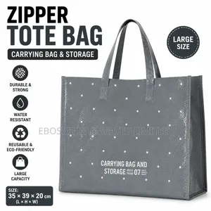 Zipper Tote Bag