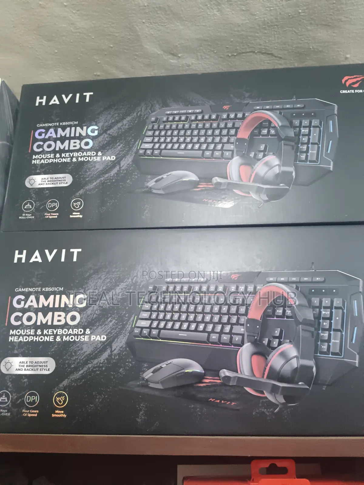 Havit Gaming 4 in 1 Combo Gamenote Kb501cm