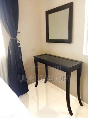 Solid Imported Console Table With Mirror