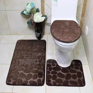 Toilet Seat Cover 3pcs Set Bath Mat Shower