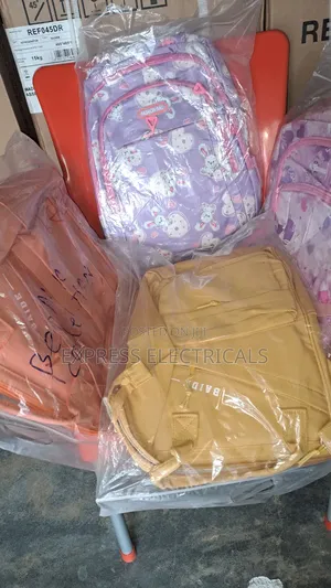 Brand New Kids School Backpacks + Unisex Bags - Cartoon Plain Colors -