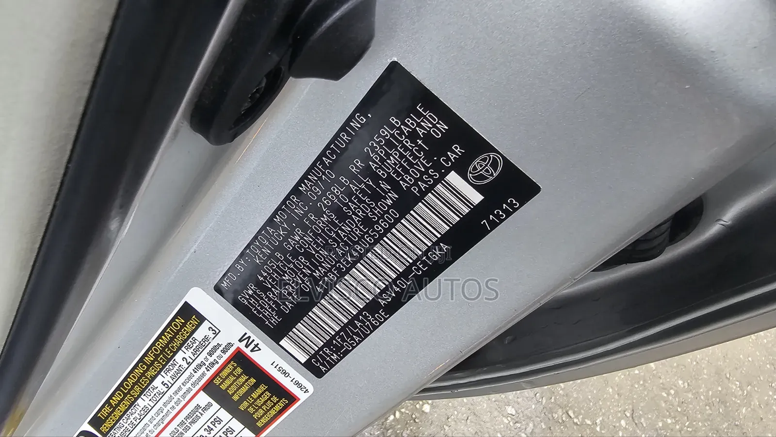 Toyota Camry 2011 Silver