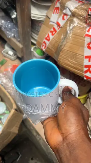 Light Blue Interior and Handle Mug