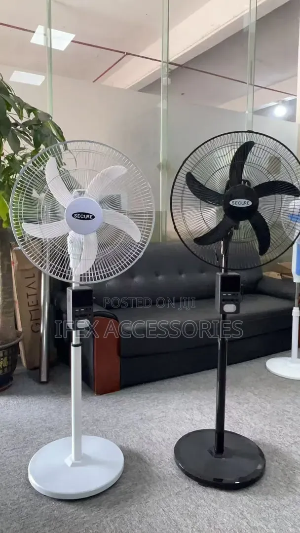Secure All-Night Cooling Solar Rechargeable Fan (30000mah)(With Panel)