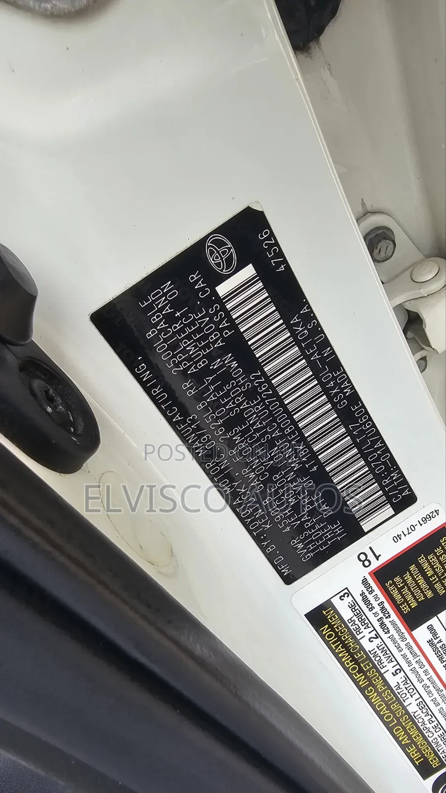 Toyota Avalon 2014 White