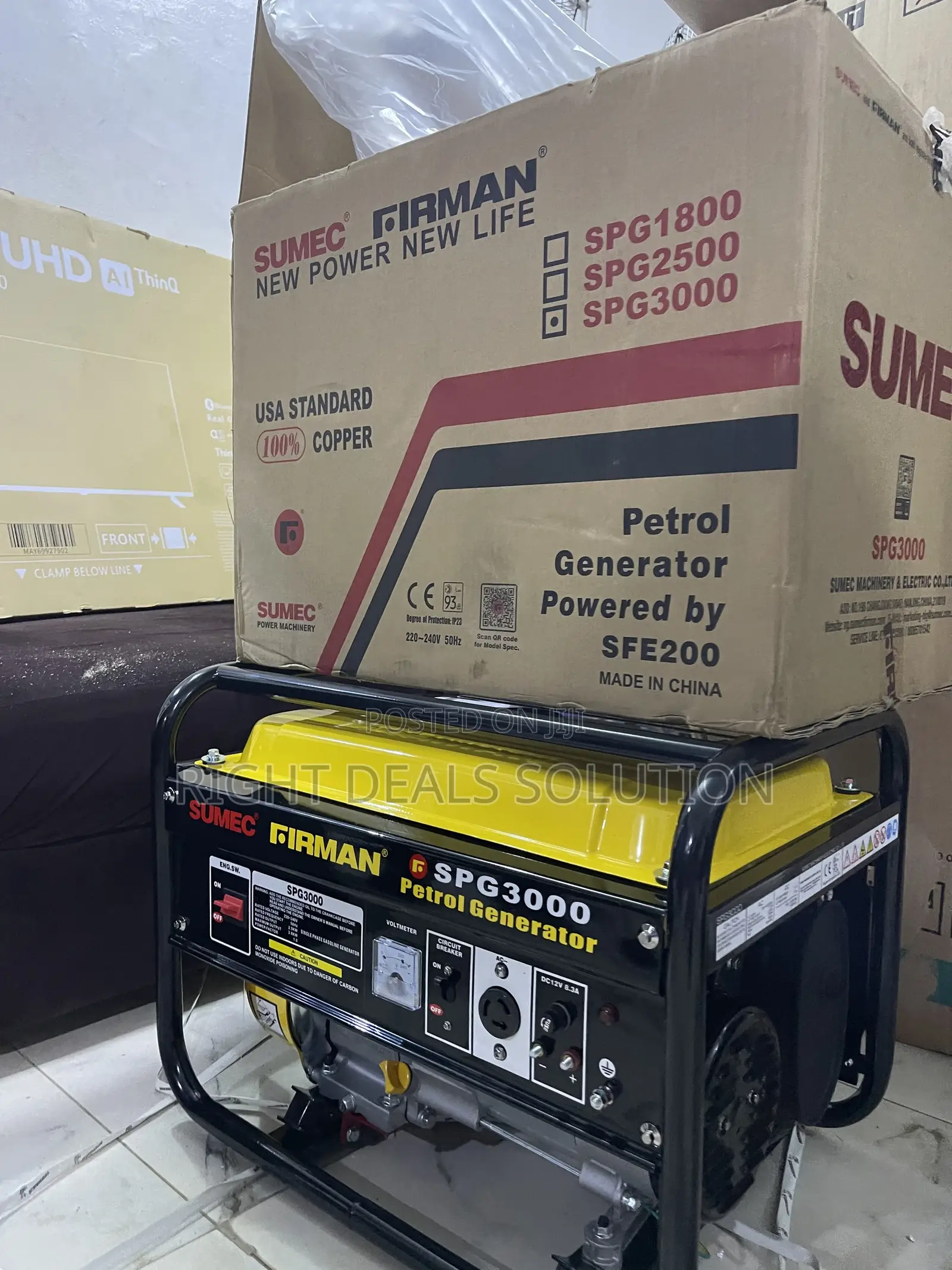 Firman Spg3000 Reliable Portable Power Generator Set