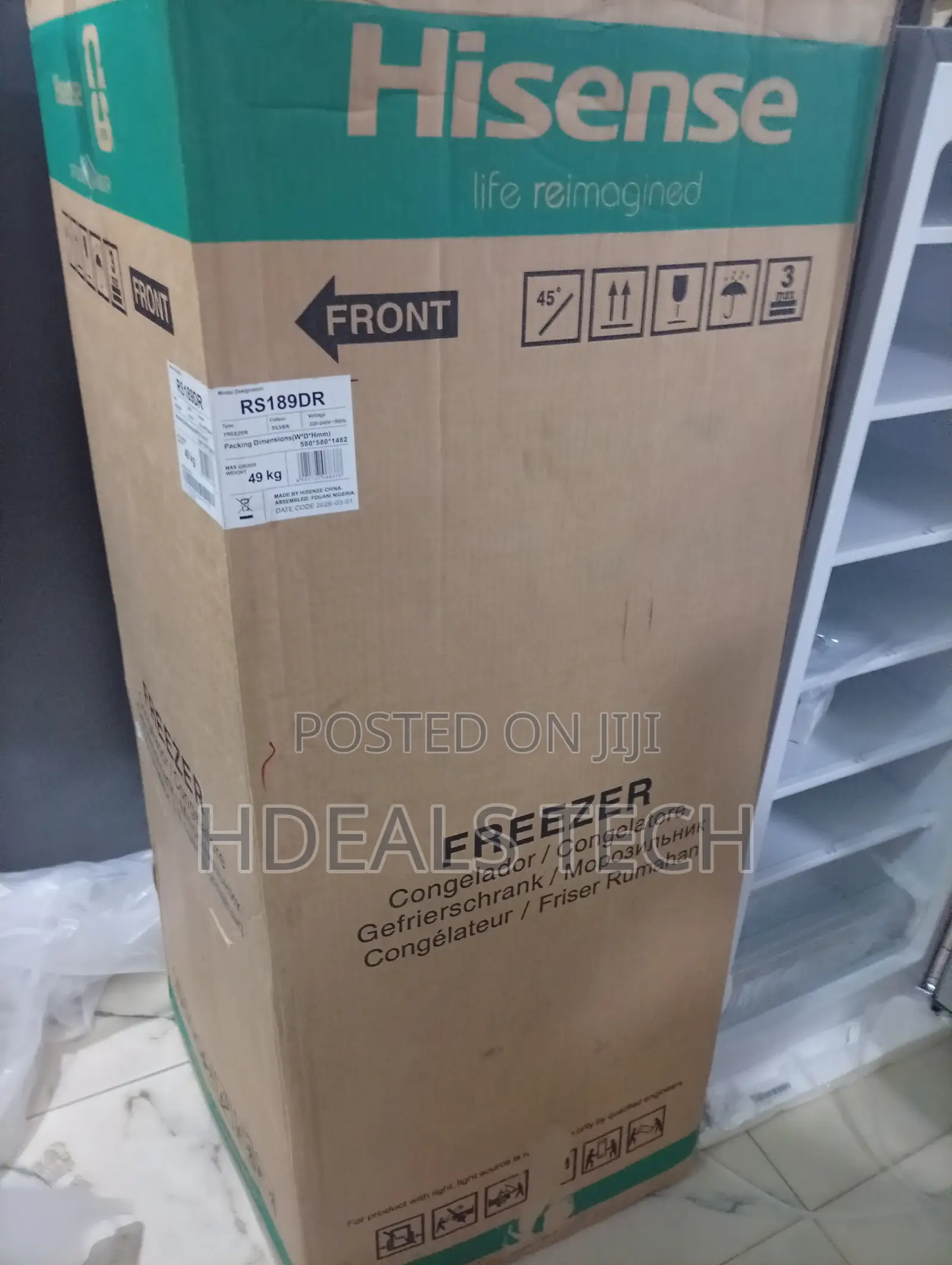 Hisense Upright Freezer With Modern Design and Long Lasting Durability