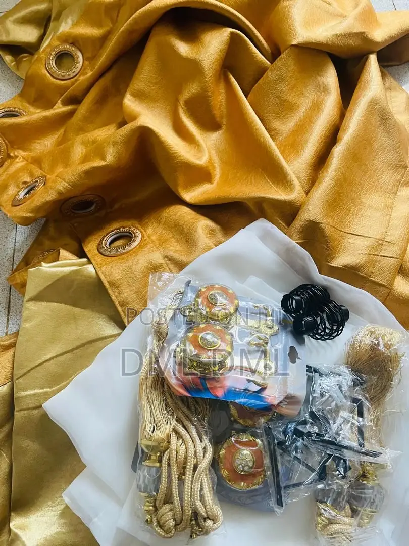 4pcs Quality Turkish Curtains With Accessories and Inner