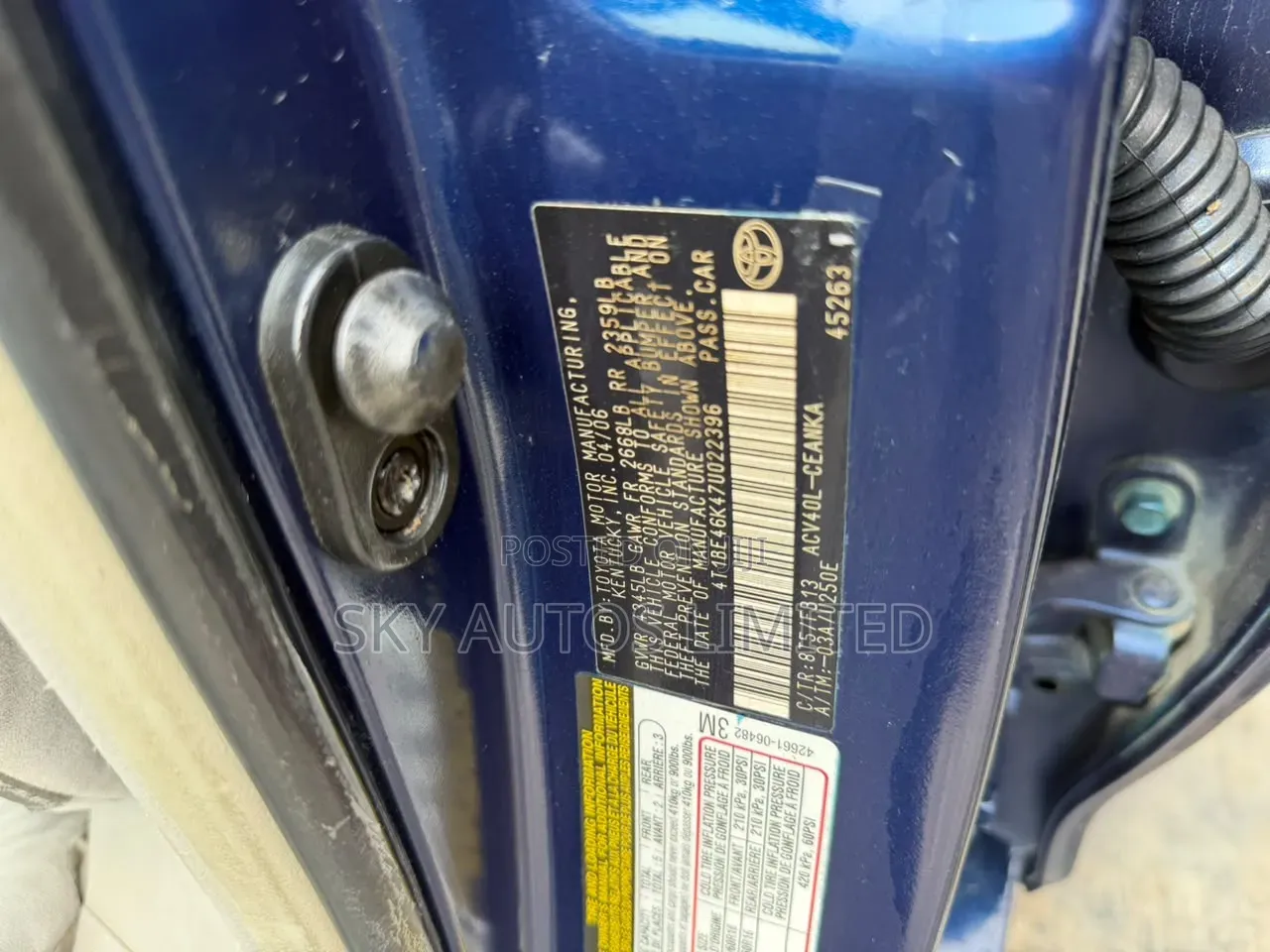 Toyota Camry 2008 Blue