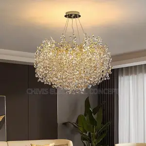 Creative Tree Branch Crystal Pendant Chandelier for Living Room