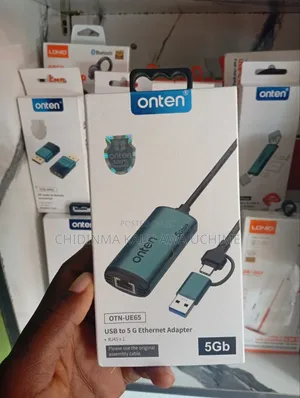 Onten Otn-Ue65 Usb-a/C to 5g Ethernet Adapter 5gbps
