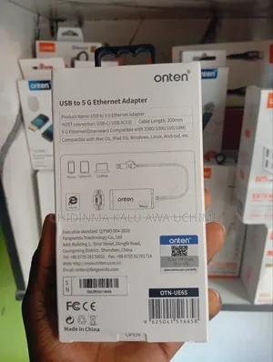 Onten Otn-Ue65 Usb-a/C to 5g Ethernet Adapter 5gbps