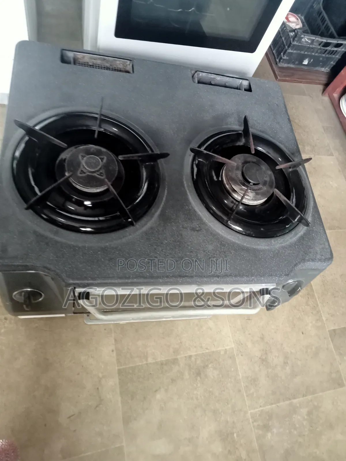 Two Burner Gas Cooker With Grill