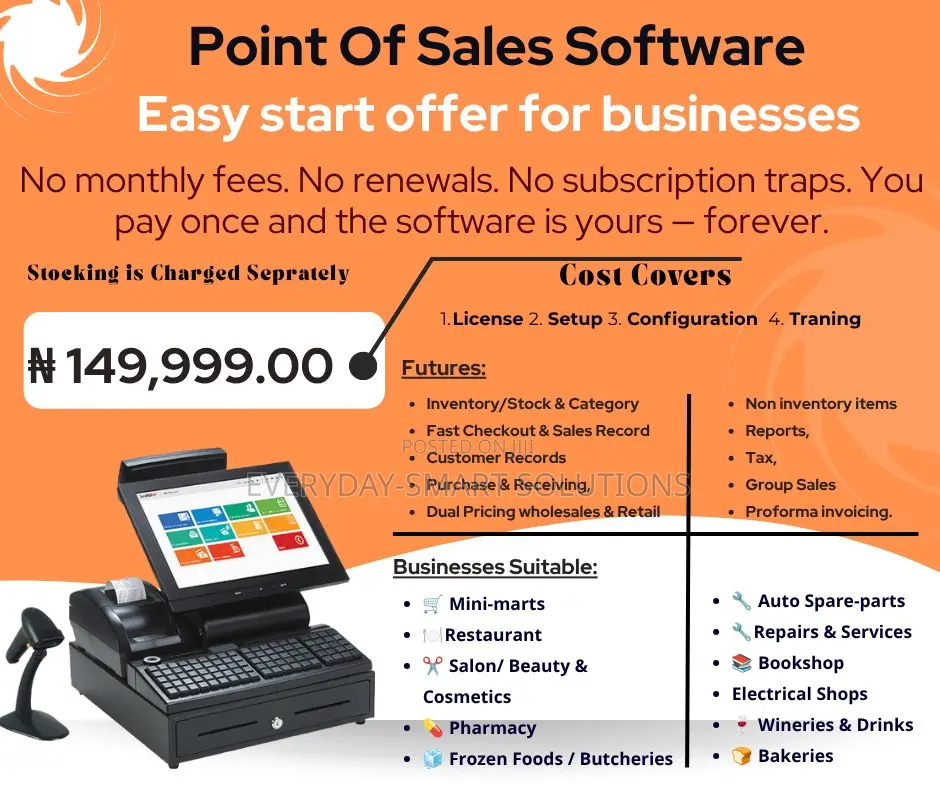 Point of Sales Software (Low Cost)