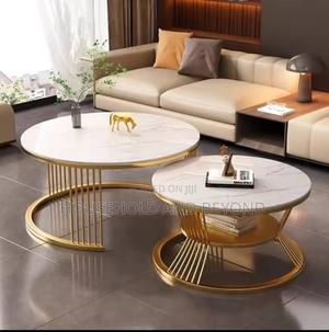 Real Marble Nesting Coffee Tables – 2-in-1 Nordic Center Table Set