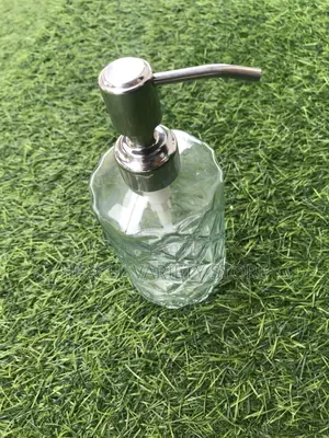 Refillable Glass Soap Dispenser With Stainless Steel Pump