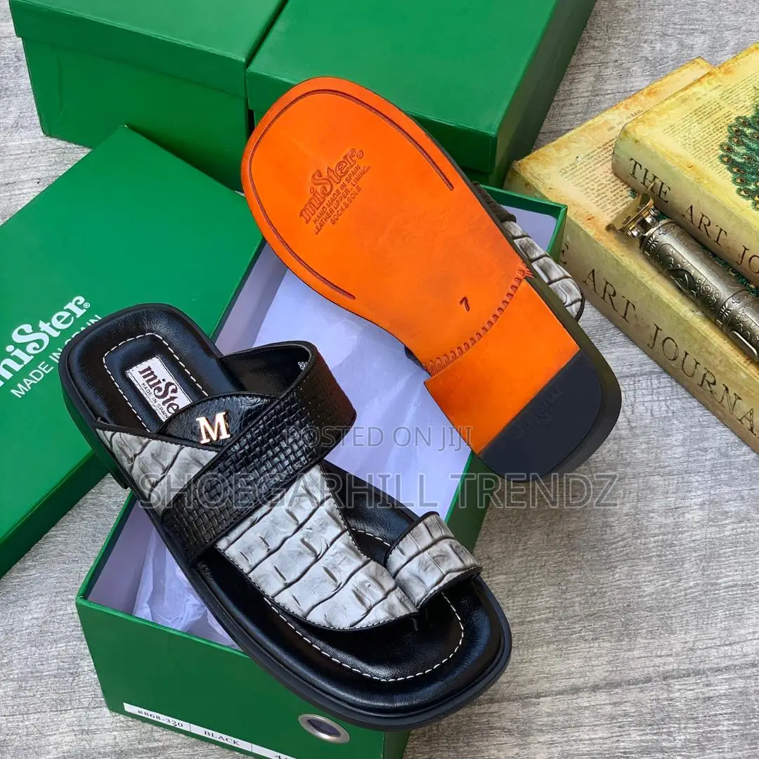 Mister Leather Toe Palm Slippers