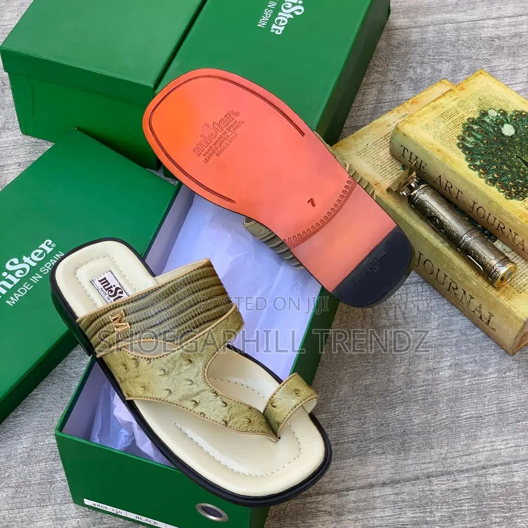 Mister Leather Toe Palm Slippers