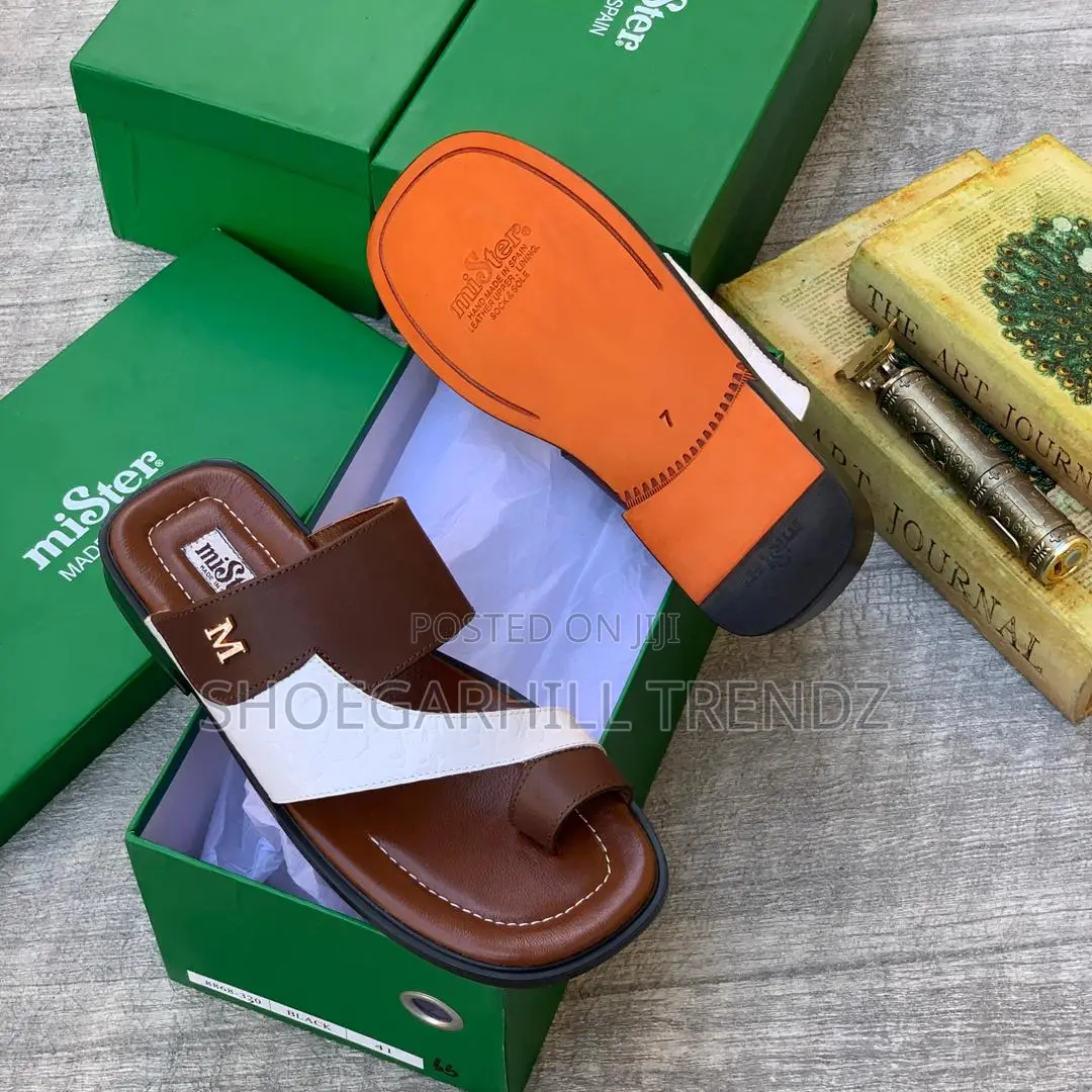 Mister Leather Toe Palm Slippers
