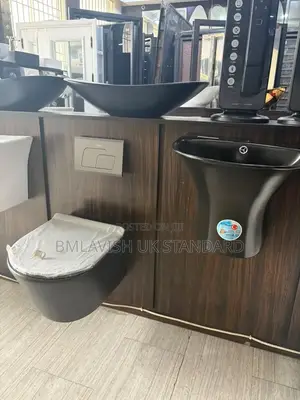 Dubai Black Set Concealed Toilet Seat