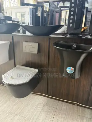 Dubai Black Set Concealed Toilet Seat