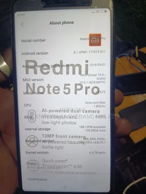 Xiaomi Redmi Note 5 Pro 64 GB Black