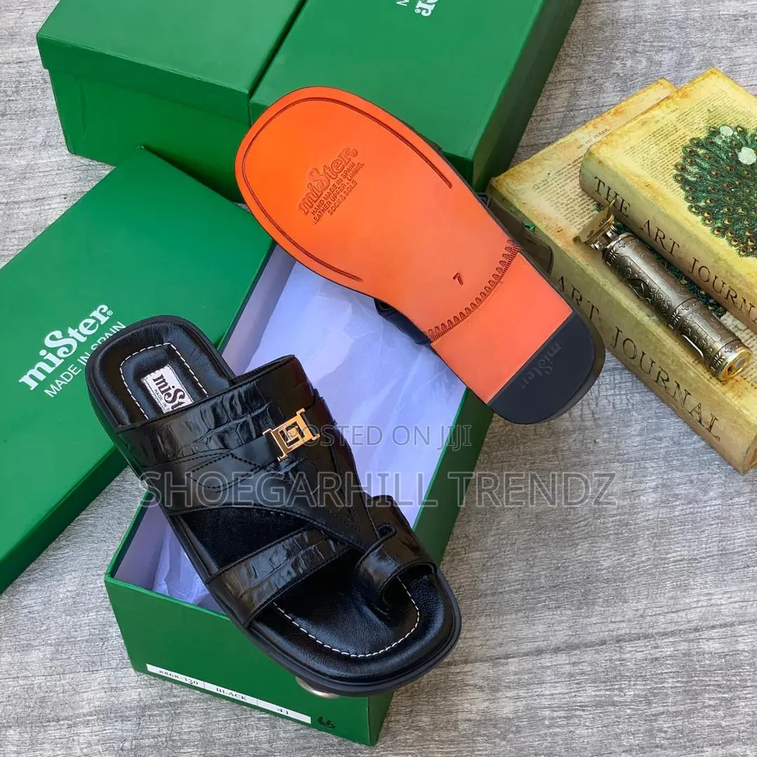 Mister Leather Toe Palm Slippers