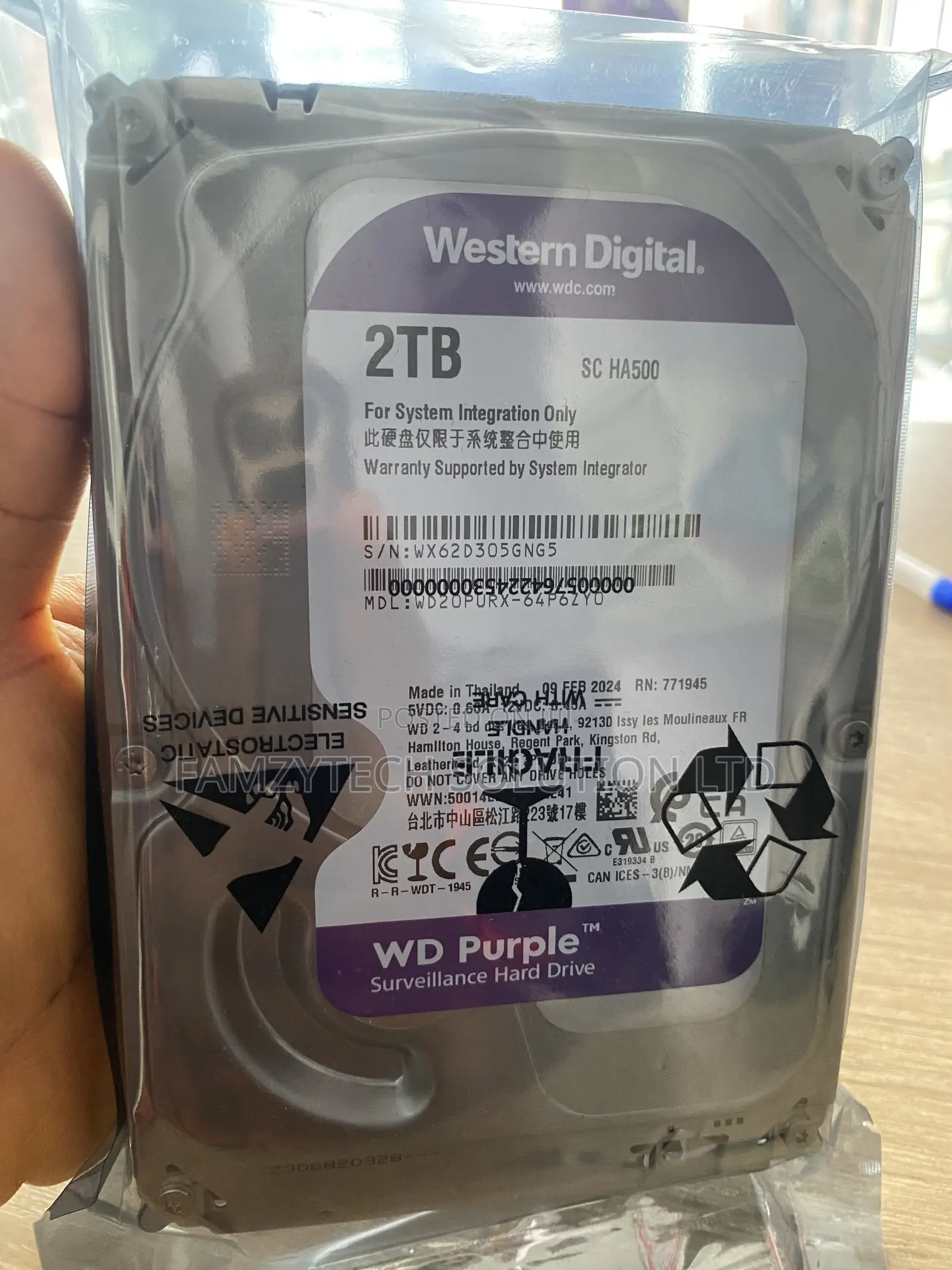 Wd Purple 2tb Surveillance Hard Drive