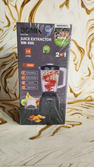 Bomn Bm-886 2-in-1 Juice Extractor Blender | 450w | 1.6l Capacity