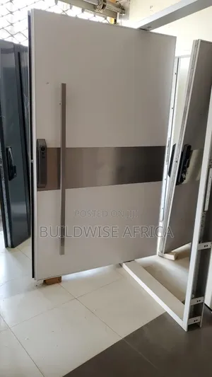 White Pivot Door