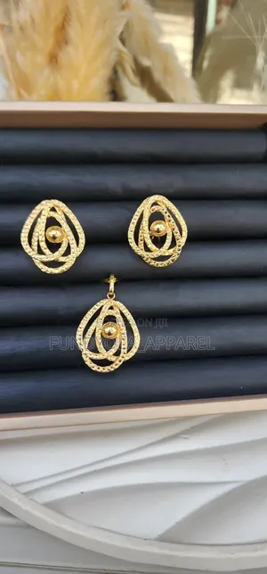 Brazilian Gold Copy Earring and Pendant