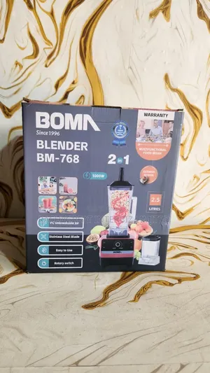 Bomn Bm-768 2-in-1 Multifunctional Blender Grinder | 1000w | 2.5l