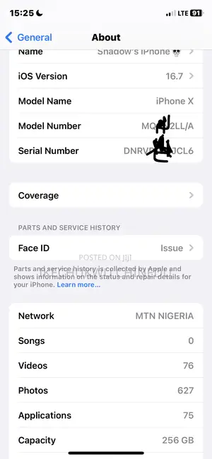 Apple iPhone X 256 GB Black