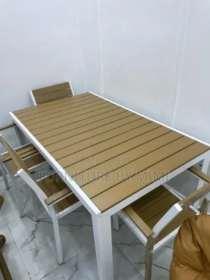 Premium 6-Seater Aluminum Outdoor Dining Set .