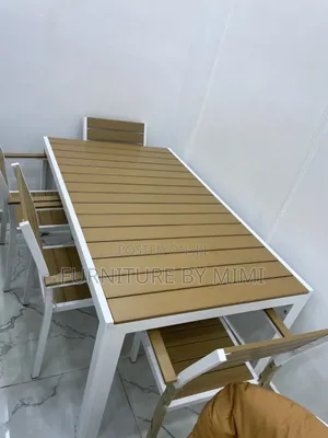 Premium 6-Seater Aluminum Outdoor Dining Set .