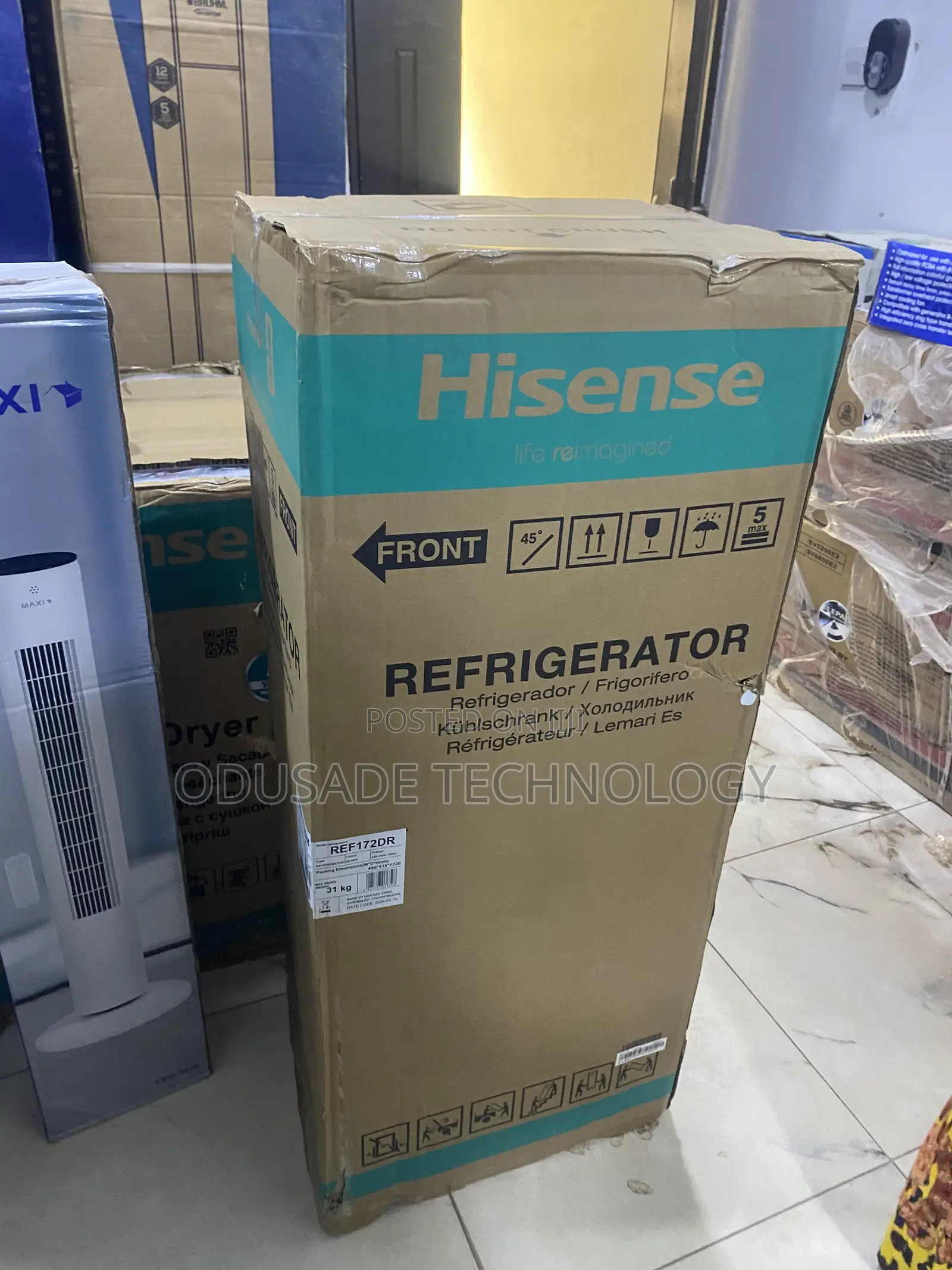 Hisense 172dr Double Door Refrigerator