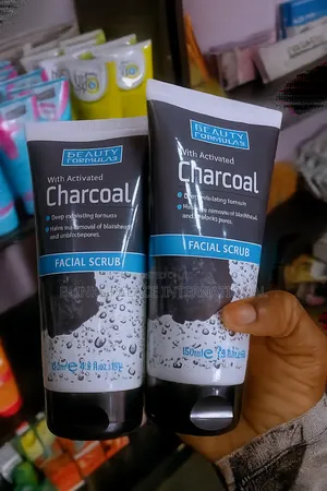 Beauty Formulas Activated Charcoal Facial Scrub.