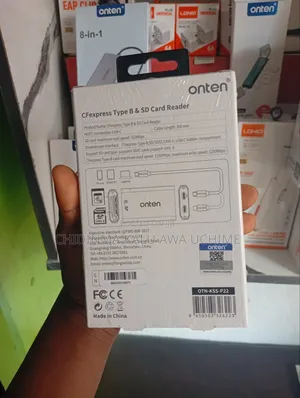 Onten Otn-KSS-P22 Professional-Grade 3-in-1 Card Reader