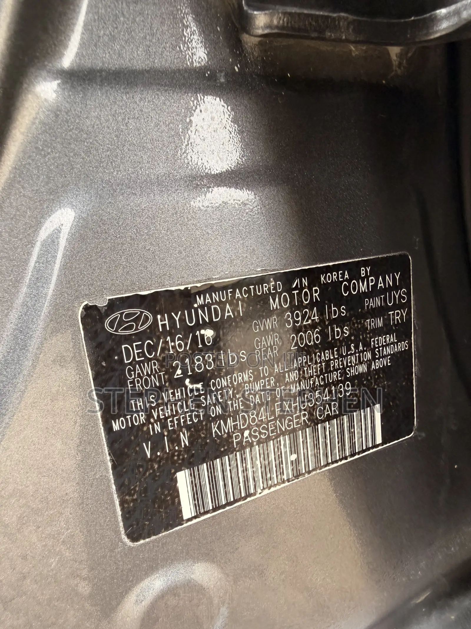 Hyundai Elantra 2018 Gray