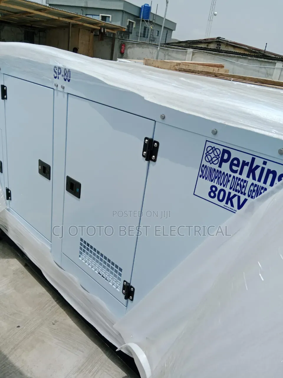 Easy Maintenance 80kva Perkins Generator Soundproof 100% Pure Copper