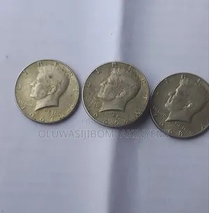 1967, 1968-D , 1969-D Kennedy Half Dollar Silver Coin