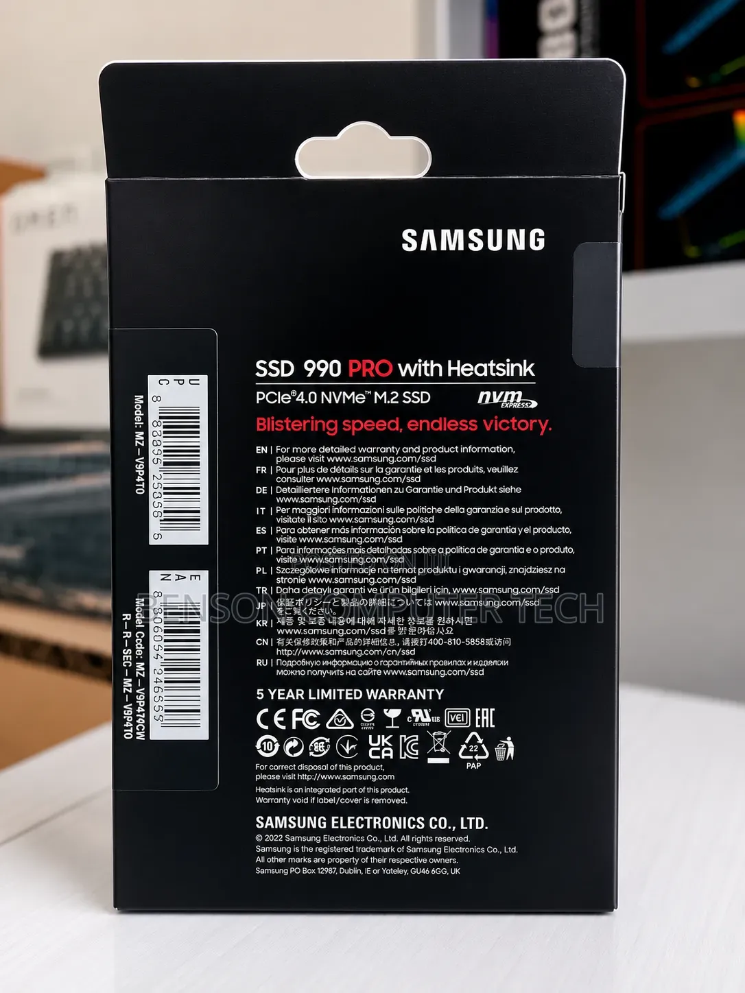 Samsung 990 Pro With Heatsink SSD 4tb