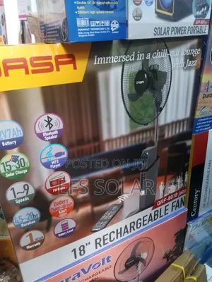 Qasa 18-Inch Rechargeable Standing Fan QRF-8918 Jazz