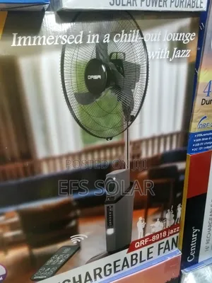 Qasa 18-Inch Rechargeable Standing Fan QRF-8918 Jazz