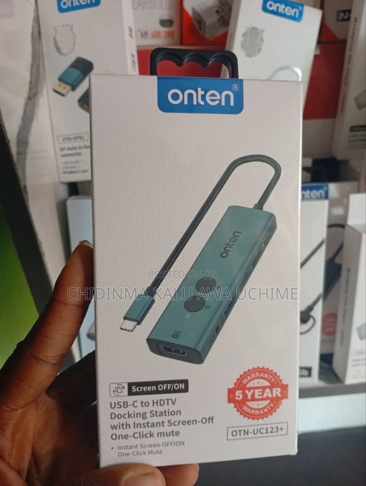 Onten Uc123 5-in-1 Usb-C Docking Station