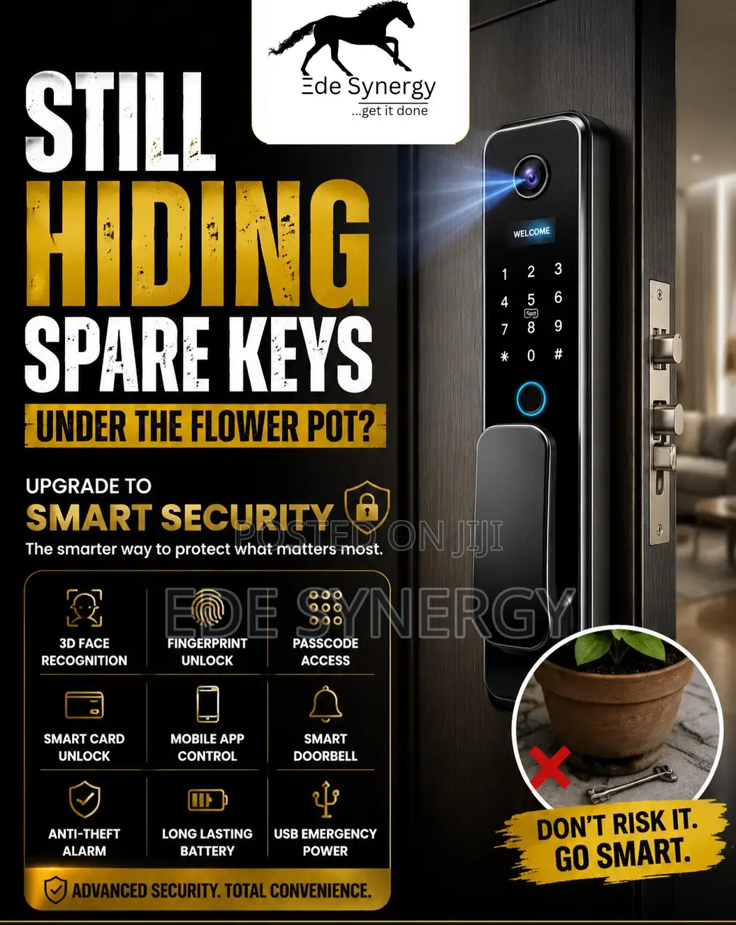 Convenience With A Blend Of Security. Ai Intelligence Smartlock