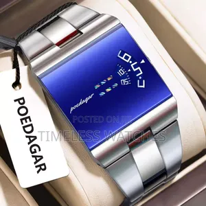 Poedagar Mirror Face Led Watch.