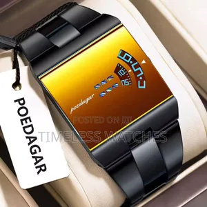 Poedagar Mirror Face Led Watch.