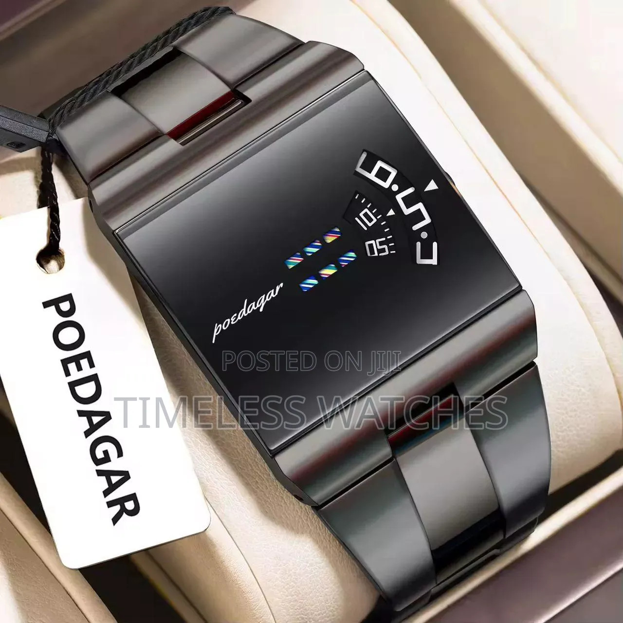 Poedagar Mirror Face Led Watch.