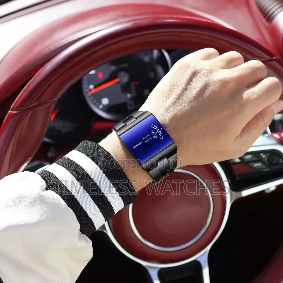 Poedagar Mirror Face Led Watch.